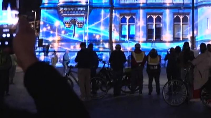 Braunschweig'da tarihi binalar ışık sanatıyla boyandı: Işık Festivali 1 Kasım'a kadar sürüyor