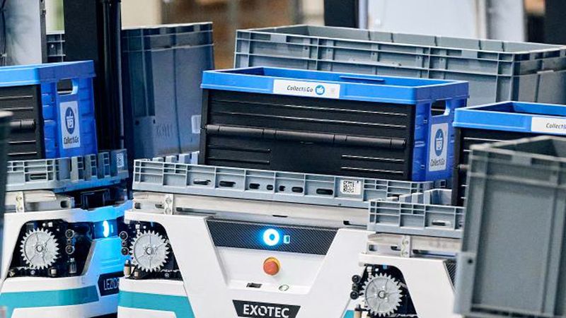 Colruyt'un online market servisi Londerzeel deposunda 134 robotu devreye aldı