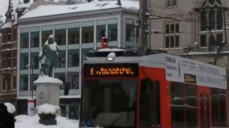Halle'de 26-30 Ekim'de Marktplatz ile Franckeplatz arasında tramvay yok