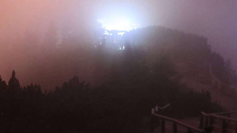 Berchtesgaden'deki tarihi Kehlsteinhaus'ta (Kartal Yuvası) büyük yangın