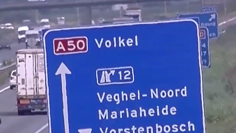 Hollanda'da A50 ve A2 otoyolları bu akşam Eindhoven yönünde kapanıyor
