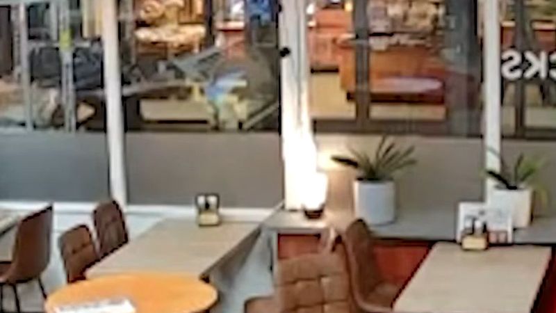Borne'da snackbar sahibi silahlı soyguncuyu demir çubukla kovdu