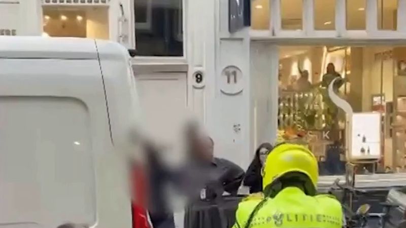 Amsterdam'da polis, park tartışmasında kargocuyu şok tabancasıyla yere serdi