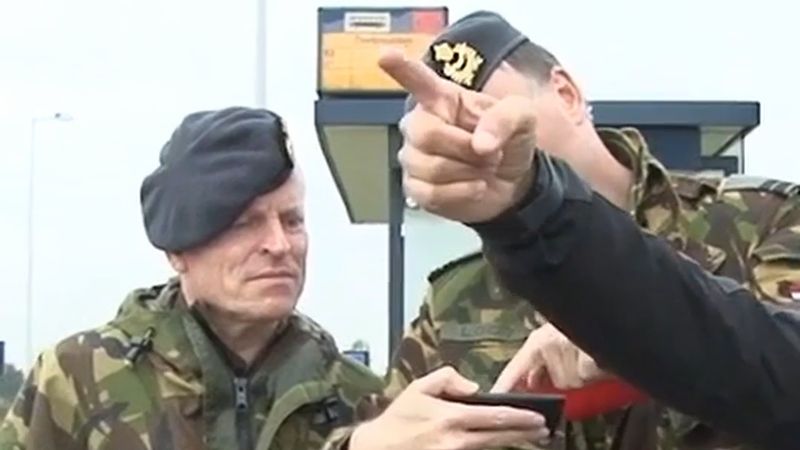 Dronten'de askerler 2-5 Kasım'da sokaklarda: silahsız tatbikat
