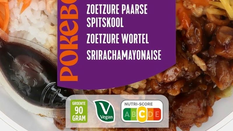Albert Heijn Pokebowl sticky tempeh için uyardı: vegan logolu üründe yumurta var