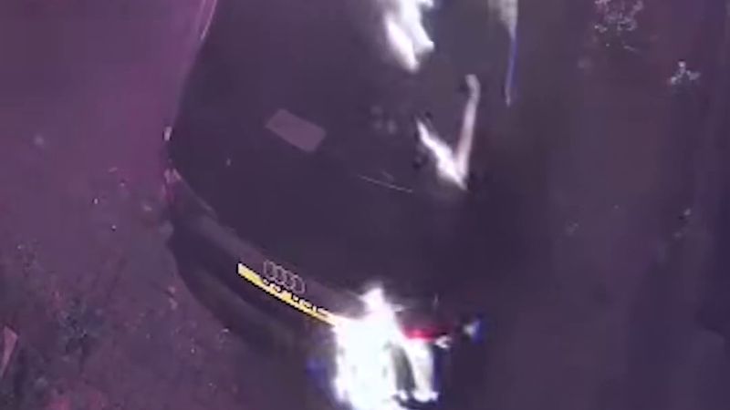 Birmingham'da iki otomobili ateşe veren iki kişinin görüntüleri yayımlandı