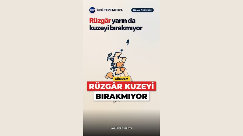 Rüzgâr yarın da kuzeyi bırakmıyor