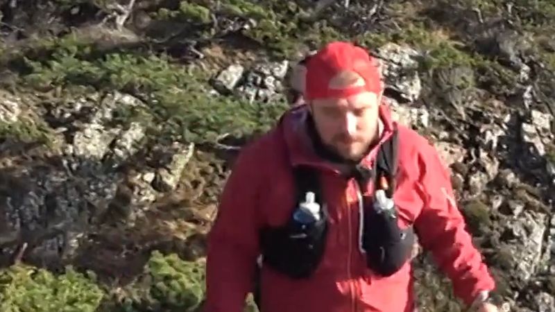 Ağır görme engelli Nicolas Ronget İsveç'te 168 kilometrelik ultra koşuda