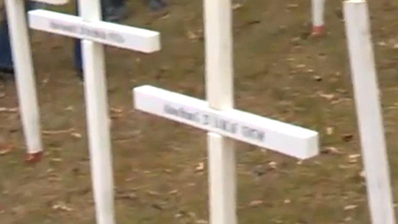 Calgary'de 3.700'den fazla haç dikildi, Wainwright'ta ölen 4 asker anılacak