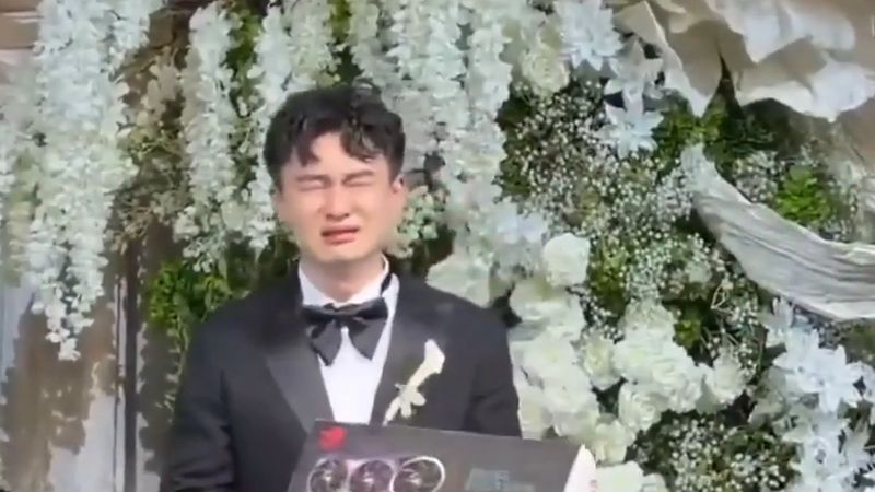 Çin'de gelin düğünde damada RTX 5090 ekran kartı hediye etti: Damat gözyaşlarını tutamadı