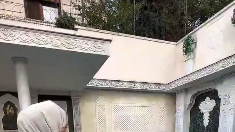Mermer ustası babasının yaptığı villayı gezdiren kadının videosu gündem oldu