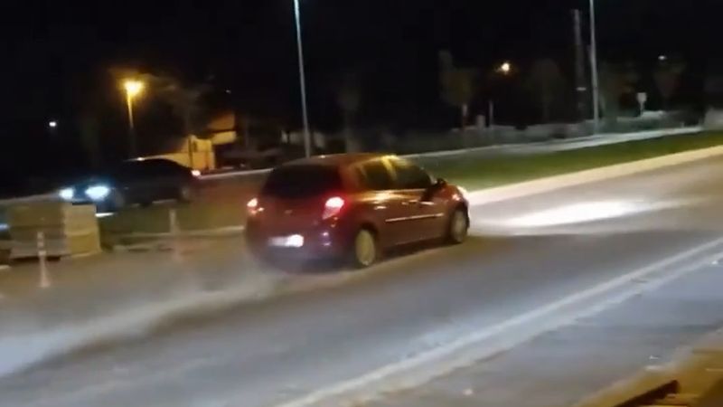 Kayseri'de bağlantı noktasındaki hız tümseği sürücülere zor anlar yaşattı